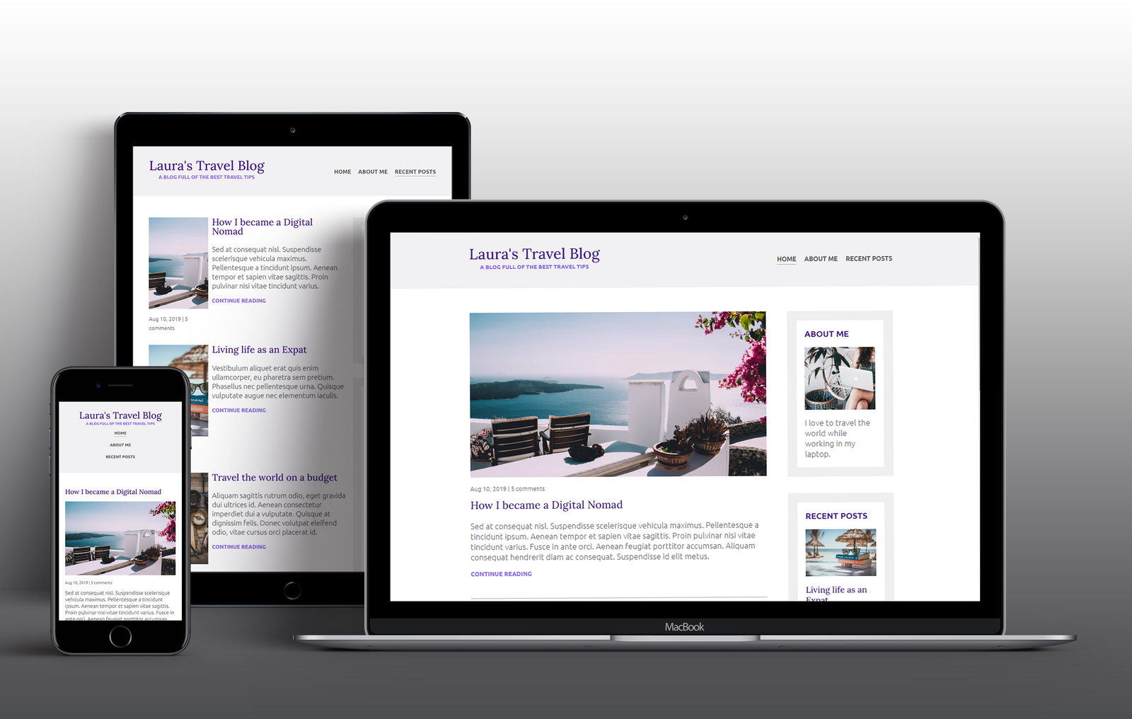travel-blog responsive-website